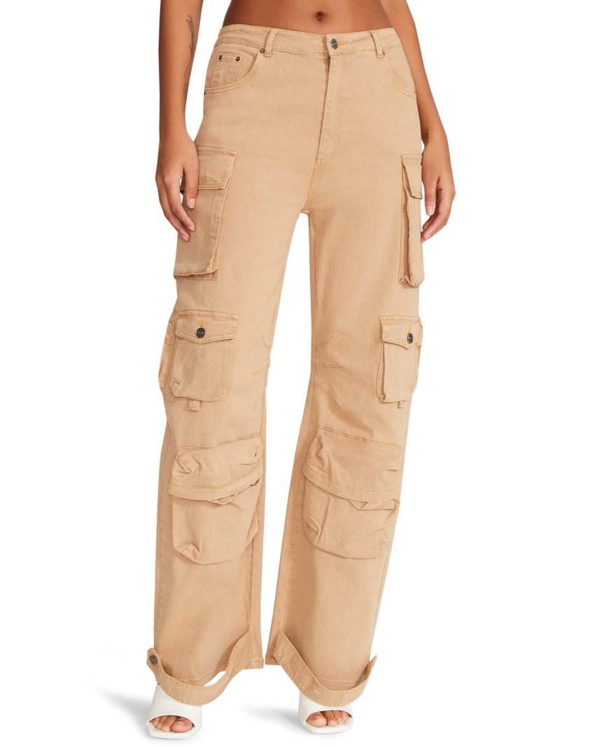 Pantalones Steve Madden Brody Mujer Kaki | ES NH32S6